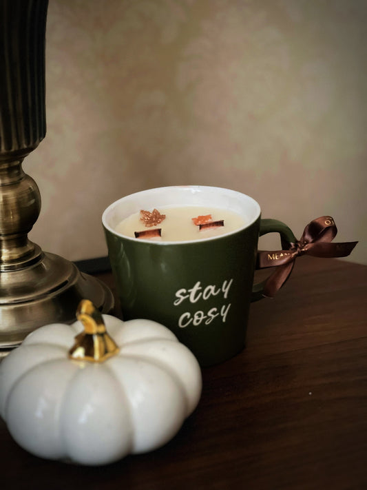 STAY COSY AUTUMN MUG CANDLE