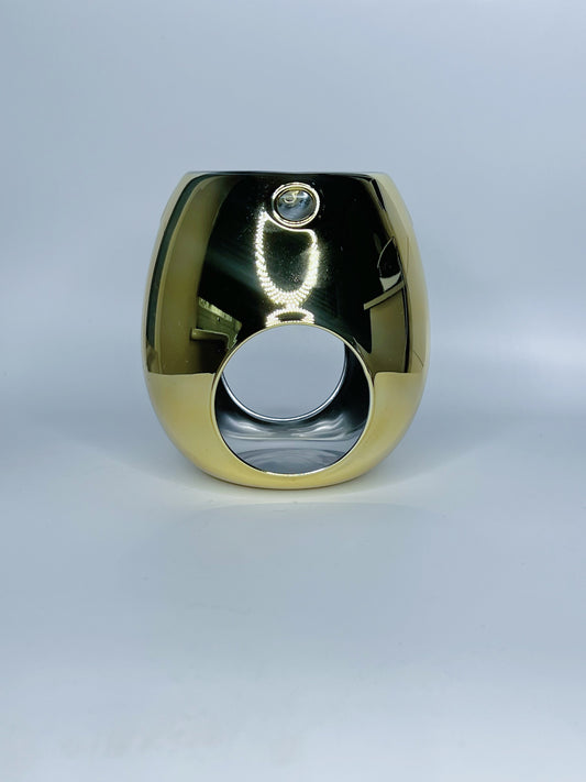 GOLD GLASS WAX BURNER