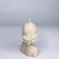 FLOWERED LADY BEESWAX SCULPTURE CANDLE